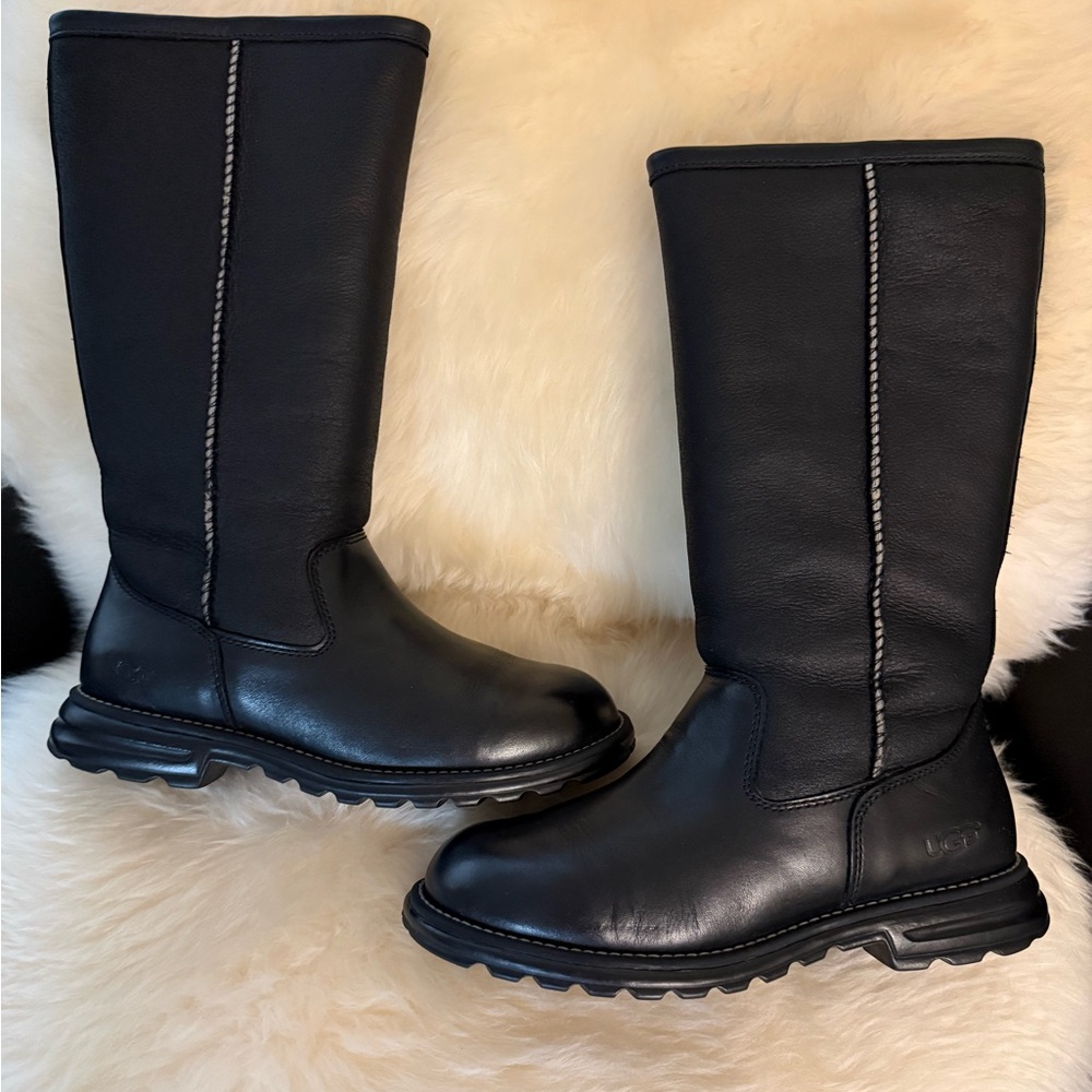 Ugg Shearling Lined Leather Boots - image 1